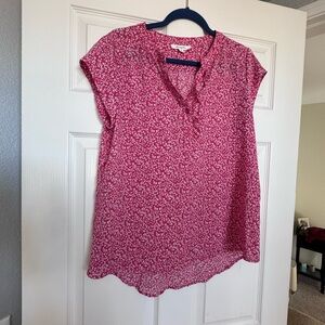 Women's Pink Floral Top